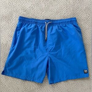 Tom & Teddy Swim Shorts Trunks Size XXL Blue Vacation Beachy Cruise Outdoors